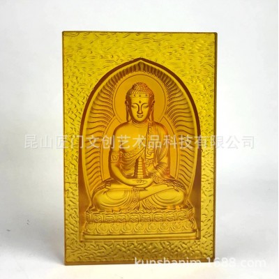 琉璃砖药师佛像厂家批发制做各式图案尺寸琉璃砖 琉璃工艺品摆件图4