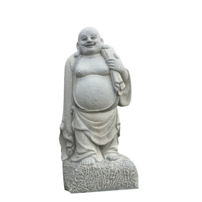 汉白玉石雕观音石雕 现货出售寺庙供奉佛像 石雕观音三面佛像图4