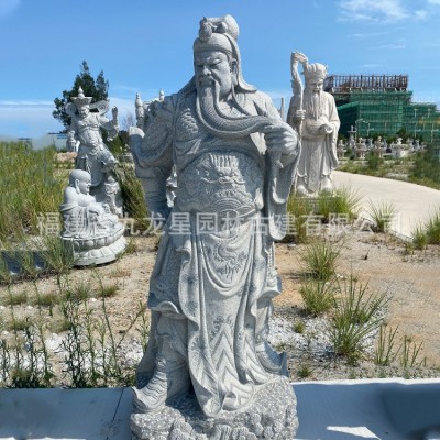 石雕关公像雕塑花岗岩石将军历史人物大理石关公雕像寺庙佛像摆件图4