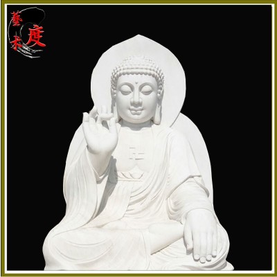 石雕佛像三世佛药师佛阿弥陀佛释迦摩尼佛寺庙供奉十八罗汉雕刻图2
