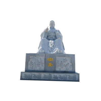 观音石像 三面观音寺庙供奉菩萨观音像佛像雕刻厂家 三面观音石雕图5