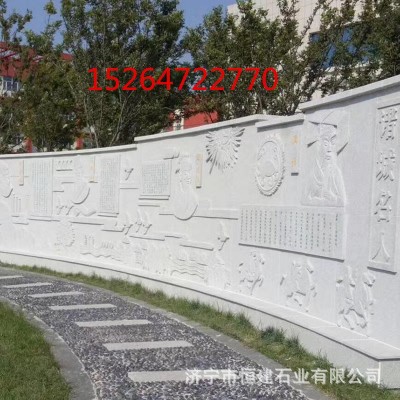 石雕壁画 浮雕石壁画 墙面石材浮雕壁画 石雕二十四孝浮雕壁画图5