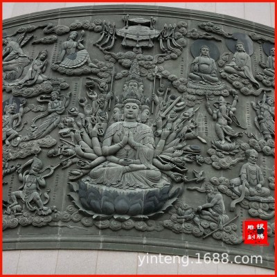 寺庙古建青石浮雕墙面花鸟人物装饰石头浮雕 壁画工厂直供图2
