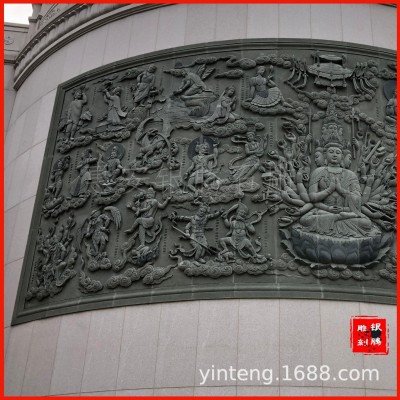 寺庙古建青石浮雕墙面花鸟人物装饰石头浮雕 壁画工厂直供图3