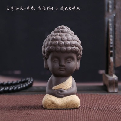茶宠佛像小如来摆件跨境小和尚车载汽车饰品花宠盆景配件鱼缸造景图2
