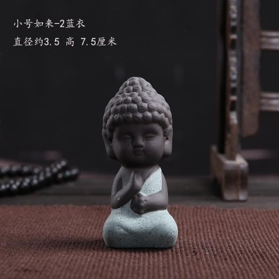 茶宠佛像小如来摆件跨境小和尚车载汽车饰品花宠盆景配件鱼缸造景图5