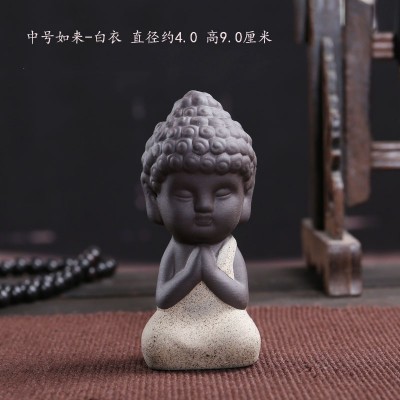 茶宠佛像小如来摆件跨境小和尚车载汽车饰品花宠盆景配件鱼缸造景图4