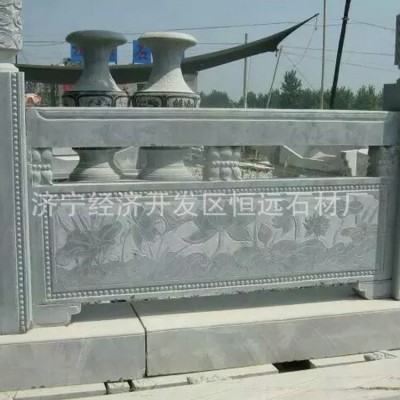 厂家专业定做石栏杆 锈石莲花石栏杆 免费安装图3