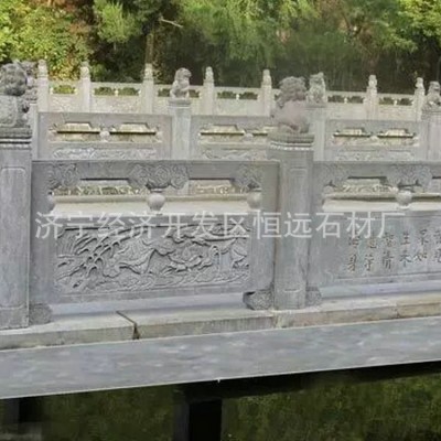 厂家专业定做石栏杆 锈石莲花石栏杆 免费安装图4