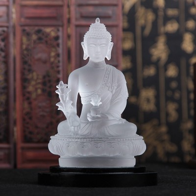琉璃礼品琉璃药师佛等多款琉璃佛像工艺品 古法琉璃佛像图2