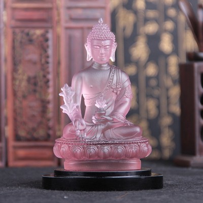 琉璃礼品琉璃药师佛等多款琉璃佛像工艺品 古法琉璃佛像图5