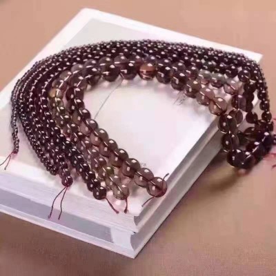批发东海水晶茶水晶圆珠半成品46810~20mm散珠diy饰品手链项图2