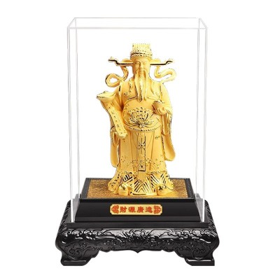 厂家批发绒沙金财神摆件商务会销金财神爷招财工艺品活动开业礼品图5