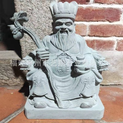 古代仙人土地公土地婆人物雕刻 青石人物石雕各种仙人佛像图2