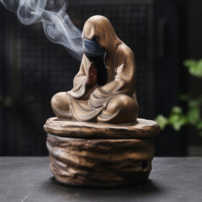 创意陶瓷鎏金无相禅意盘香炉四小时熏香代发香薰炉茶道摆件藏香图4