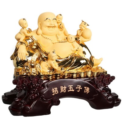 雅信工艺品树脂招财佛金色店铺公司酒店开业乔迁礼品工厂批发图3