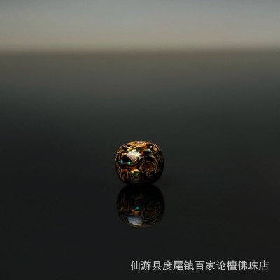 非遗大漆珠9x10欧泊镶嵌天然植物漆单颗散珠手串配饰DIY古风 漆器图5
