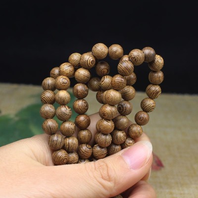鸡翅木佛珠手串 男女款鸡翅木手串佛珠结缘木质饰品文玩大量批发图5